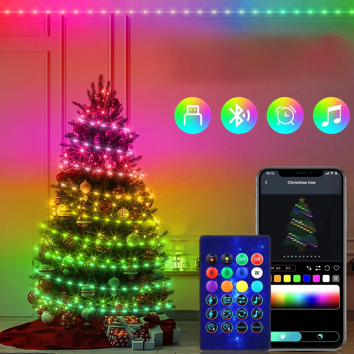 FestiveGlow™ LED Weihnachtsbaum